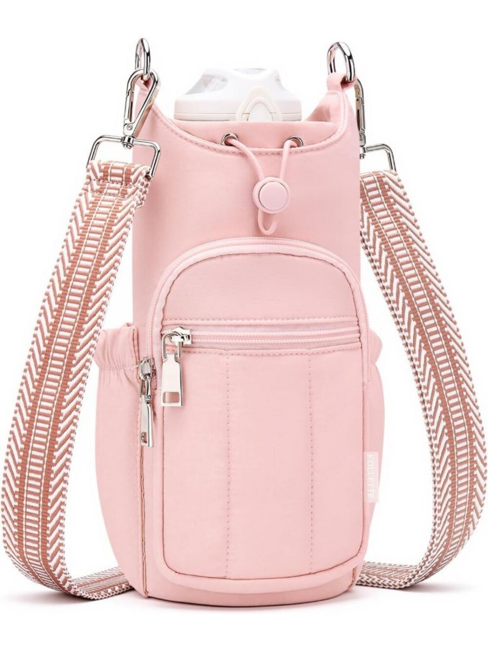 Hands-Free Crossbody Water Bottle Holder Bag for Women - Daily Use, Stylish